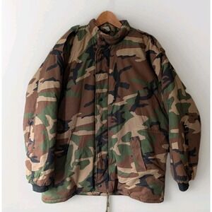 Dubon IDF Israeli Army Field Jacket Large Camo Military Hunting *No Hood*‎